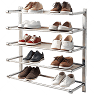 Wall Mounted Metal Shoe Rack